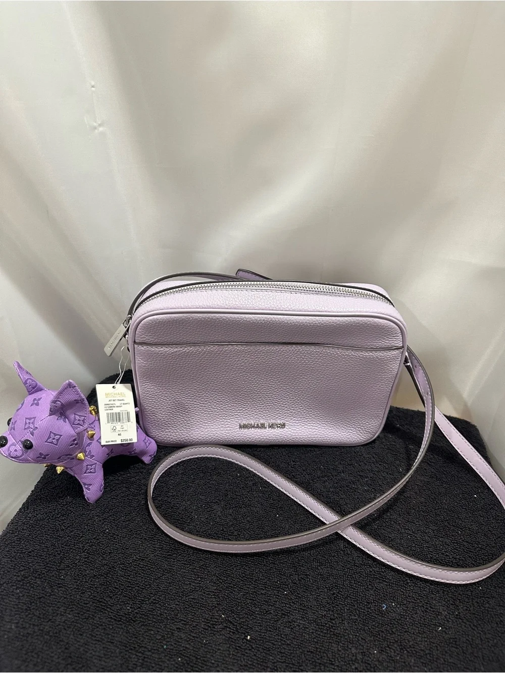 Michael Kors Lavender Leather Crossbody Bag NWT
